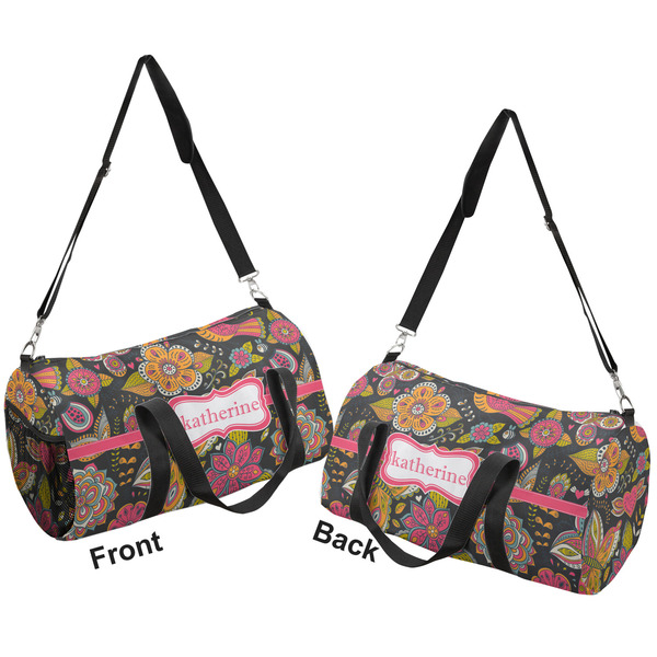 Birds & Butterflies Duffle bag large front and back sides