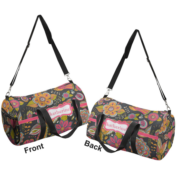 Birds & Butterflies Duffle bag small front and back sides