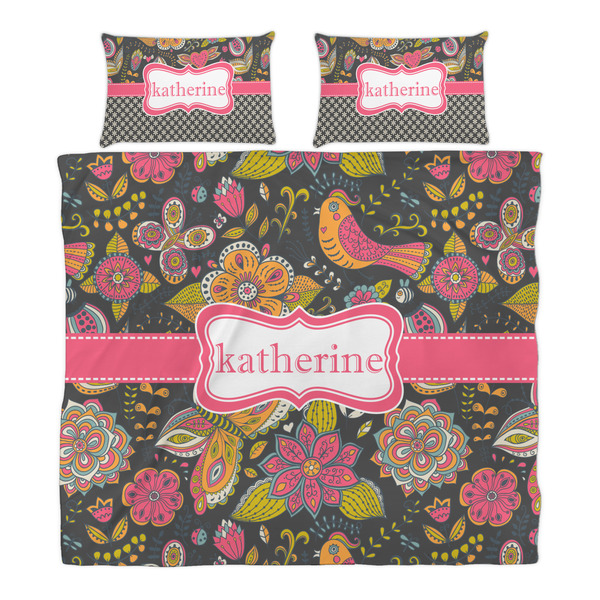 Birds & Butterflies Duvet Cover Set - King - Alt Approval