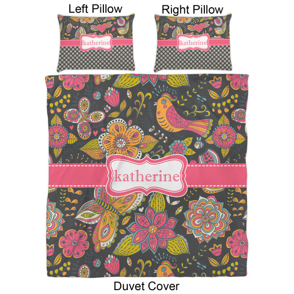 Birds & Butterflies Duvet Cover Set - Queen - Approval