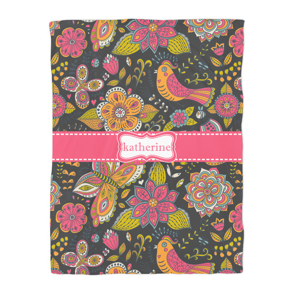 Birds & Butterflies Duvet Cover - Twin - Front