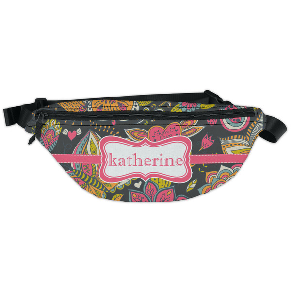 Custom Birds & Butterflies Fanny Pack - Classic Style (Personalized)