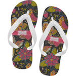 Birds & Butterflies Flip Flops - Small (Personalized)