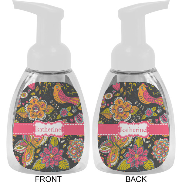 Birds & Butterflies Foam Soap Bottle Approval - White