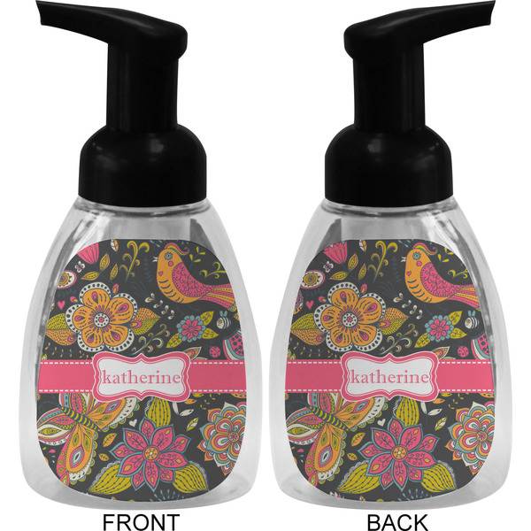Birds & Butterflies Foam Soap Bottle (Front & Back)