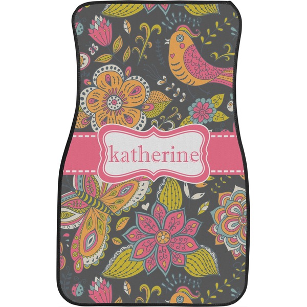 Birds & Butterflies Custom Car Floor Mats (Front Seat)