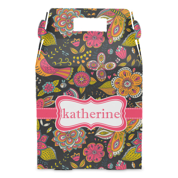 Birds & Butterflies Gable Favor Box - Front