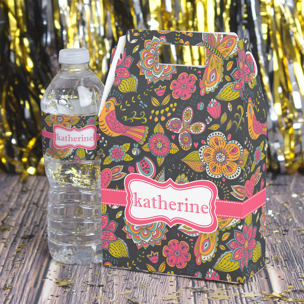 Birds & Butterflies Gable Favor Box - In Context