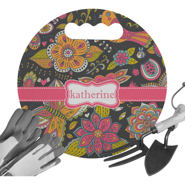 Custom Birds & Butterflies Gardening Knee Cushion (Personalized)