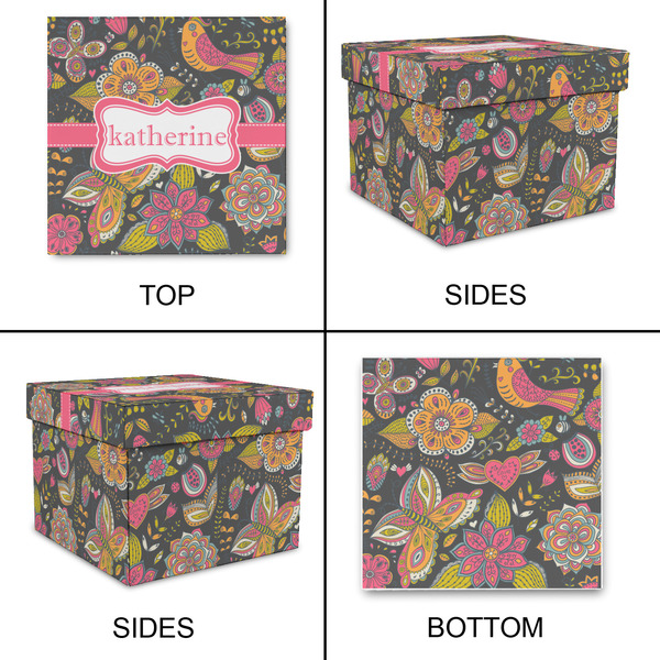 Birds & Butterflies Gift Boxes with Lid - Canvas Wrapped - Medium - Approval