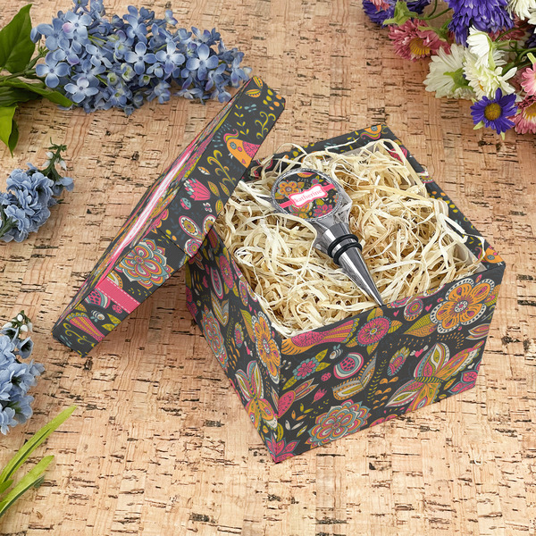 Birds & Butterflies Gift Boxes with Lid - Canvas Wrapped - Medium - In Context