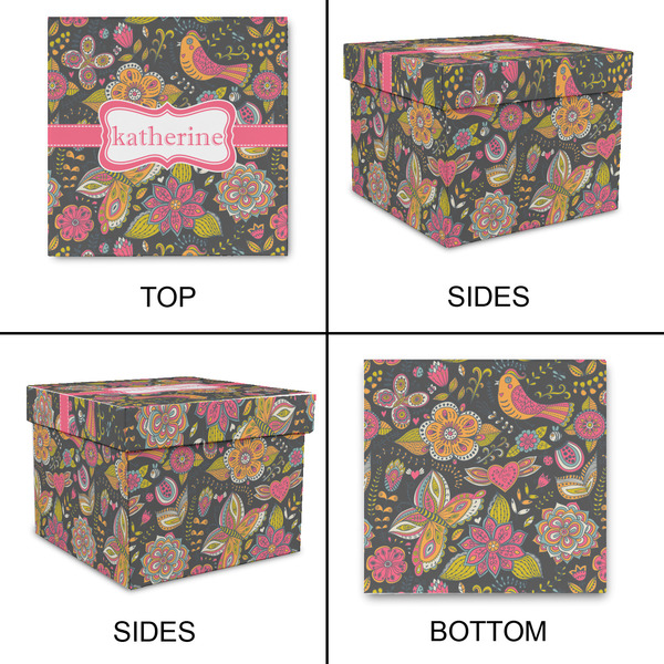 Birds & Butterflies Gift Boxes with Lid - Canvas Wrapped - X-Large - Approval