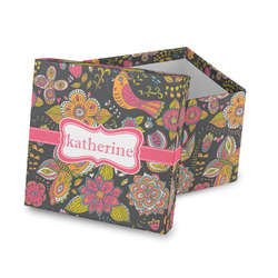 Birds & Butterflies Gift Box with Lid - Canvas Wrapped (Personalized)