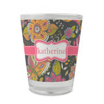 Birds & Butterflies Glass Shot Glass - 1.5 oz - Set of 4 (Personalized)