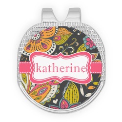 Birds & Butterflies Golf Ball Marker - Hat Clip - Silver