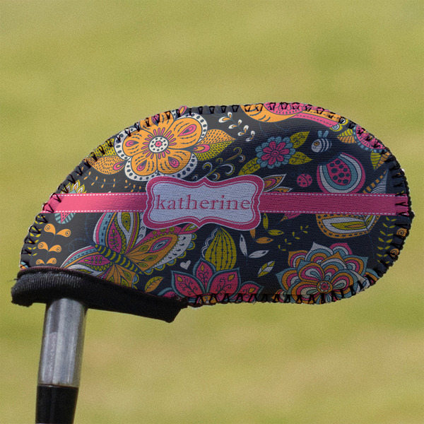 Custom Birds & Butterflies Golf Club Iron Cover - Single (Personalized)