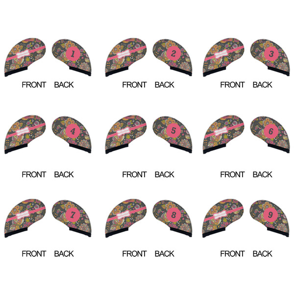 Birds & Butterflies Golf Club Covers - APPROVAL (set of 9)