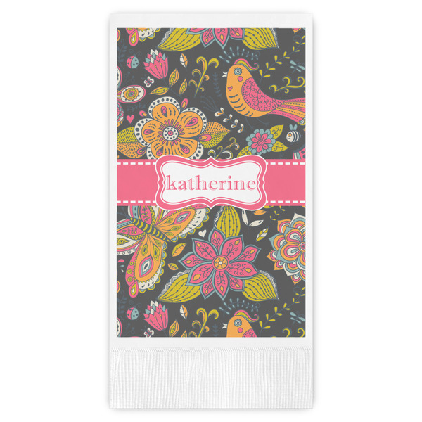 Custom Birds & Butterflies Guest Paper Towels - Full Color (Personalized)