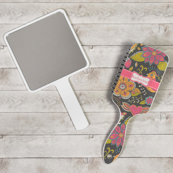 Birds & Butterflies Hair Brush - In Context