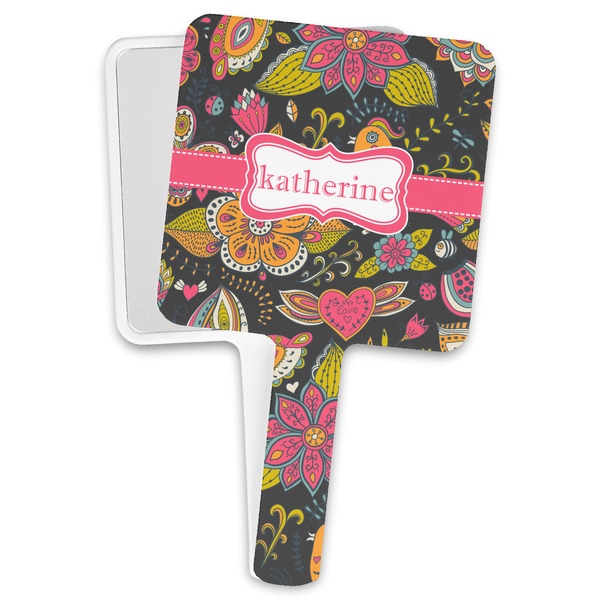 Custom Birds & Butterflies Hand Mirror (Personalized)