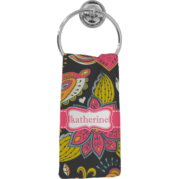 Custom Birds & Butterflies Hand Towel - Full Print (Personalized)