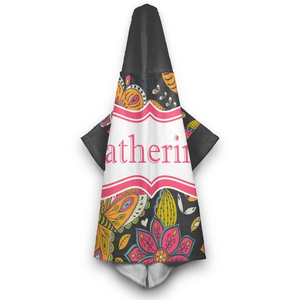 Birds & Butterflies Hooded Towel - Hanging