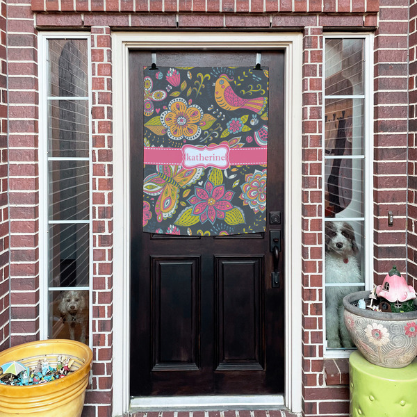 Birds & Butterflies House Flags - Double Sided - (Over the door) LIFESTYLE