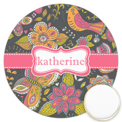 Birds & Butterflies Printed Cookie Topper - 3.25" (Personalized)