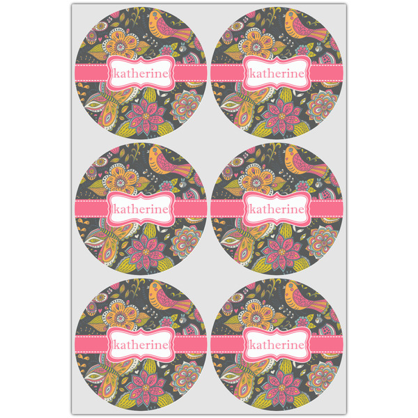Birds & Butterflies Icing Circle - Large - Set of 6