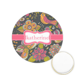Birds & Butterflies Printed Cookie Topper - 1.25" (Personalized)