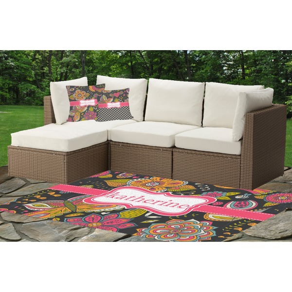 Birds & Butterflies Outdoor Mat & Cushions