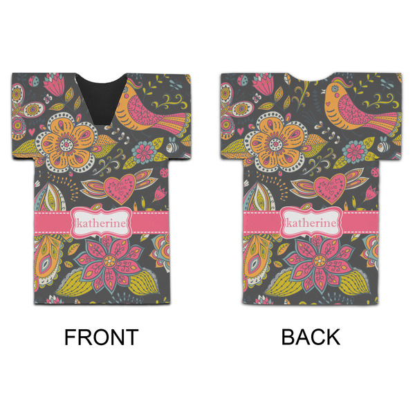 Birds & Butterflies Jersey Bottle Cooler - APPROVAL