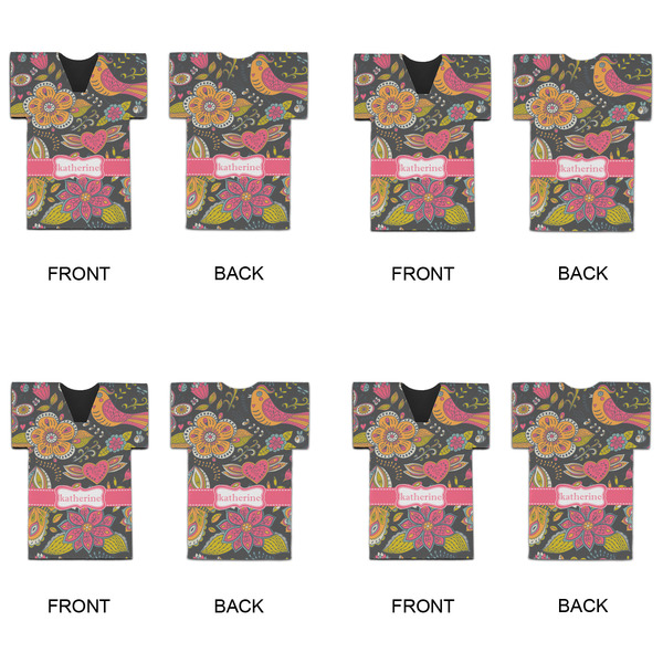 Birds & Butterflies Jersey Bottle Cooler - Set of 4 - APPROVAL