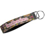 Birds & Butterflies Webbing Keychain Fob - Large (Personalized)