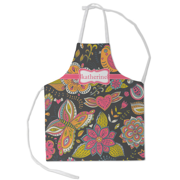 Custom Birds & Butterflies Kid's Apron - Small (Personalized)