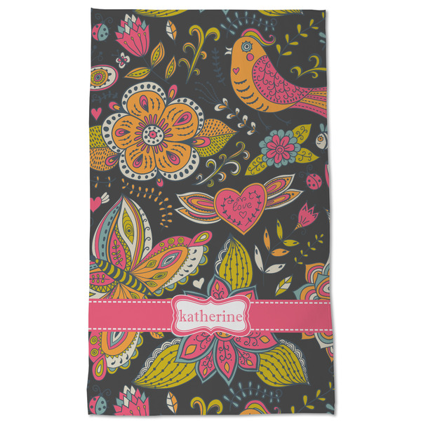 Birds & Butterflies Kitchen Towel - Poly Cotton - Full Front
