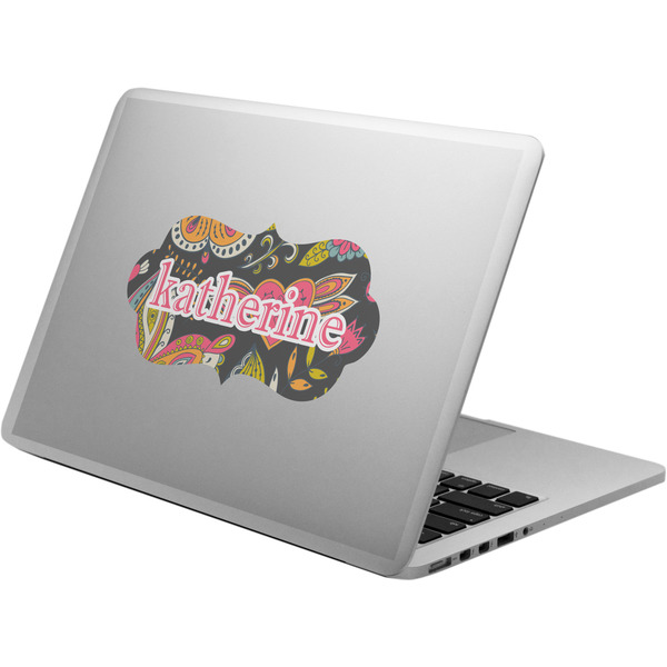 Custom Birds & Butterflies Laptop Decal (Personalized)