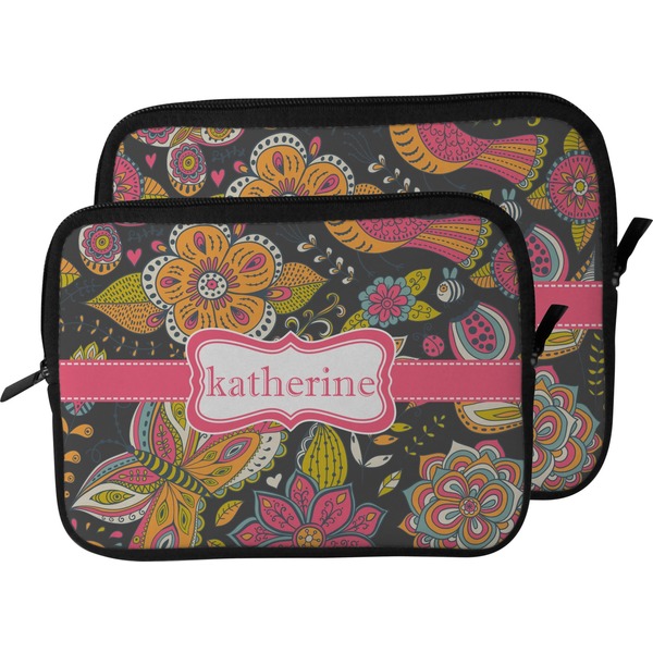 Birds & Butterflies Laptop Sleeve (Size Comparison)