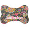 Birds & Butterflies Bone Shaped Dog Food Mat (Large) (Personalized)