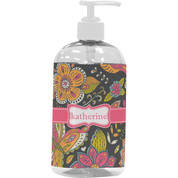 Birds & Butterflies Large Liquid Dispenser (16 oz) - White