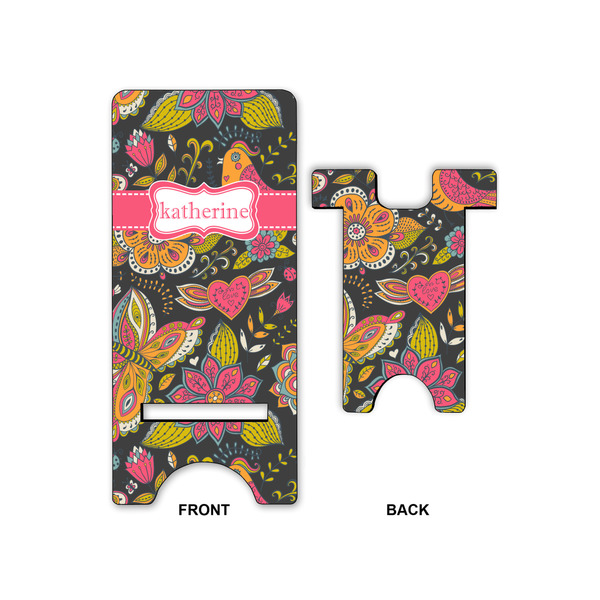Birds & Butterflies Large Phone Stand - Front & Back