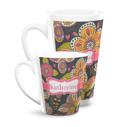 Birds & Butterflies Latte Mug (Personalized)