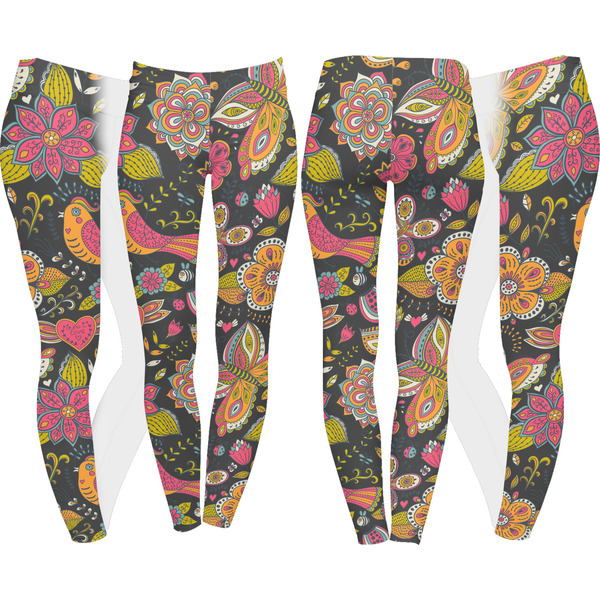Birds & Butterflies Leggings Turn Around - Apvl