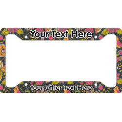 Birds & Butterflies License Plate Frame - Style A (Personalized)