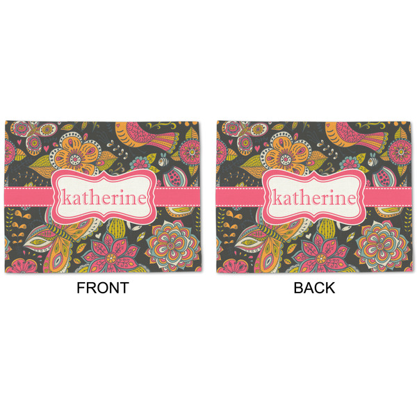 Birds & Butterflies Linen Placemat - APPROVAL (double sided)