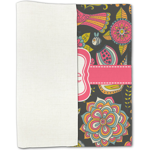 Birds & Butterflies Linen Placemat - Folded Half