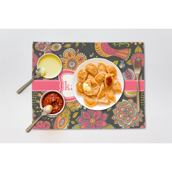 Birds & Butterflies Linen Placemat - Lifestyle (single)