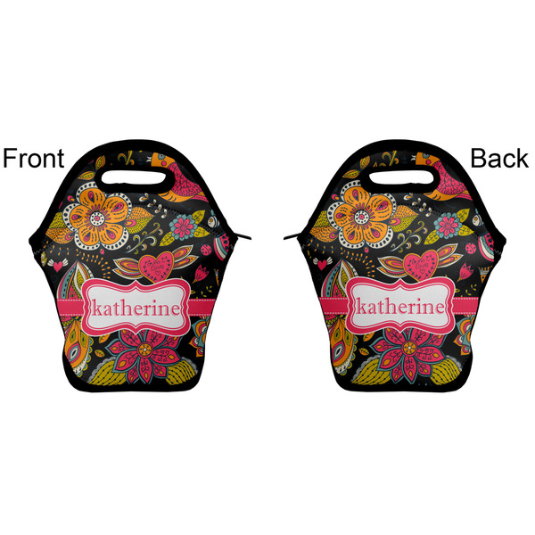 Birds & Butterflies Lunch Bag - Front and Back
