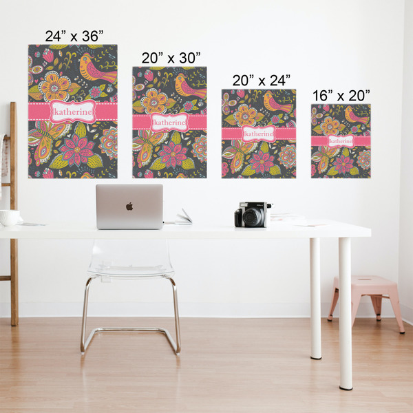 Birds & Butterflies Matte Poster - Sizes