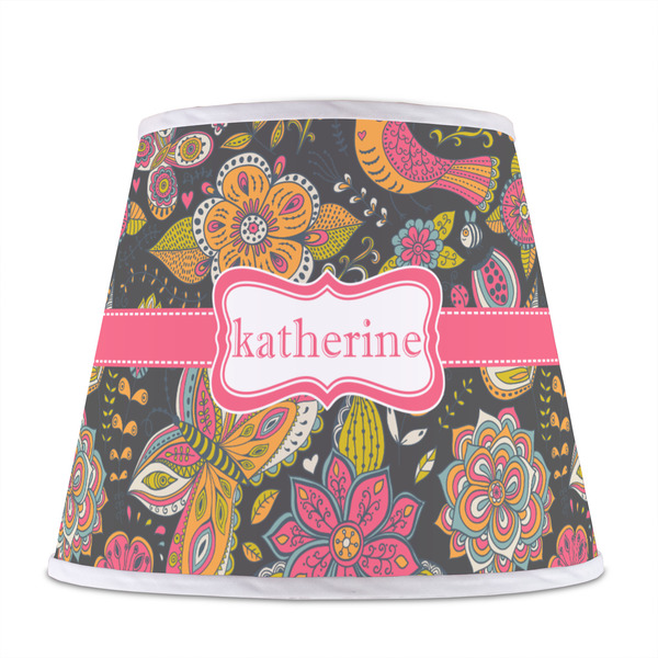 Birds & Butterflies Poly Film Empire Lampshade - Front View